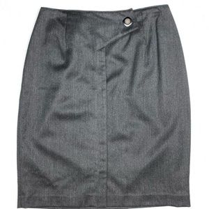 Selma Bos Vintage CHARCOAL Wool Skirt, 12/ 30"W,  DP1
